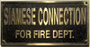 Cast Aluminum  - cast bronze color/cast brass color Sign