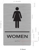 HOTEL DIRECTIONAL SIGN RESTROOM (WOMEN)