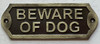 Signage  Cast Aluminium beware of dog