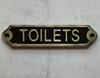 Cast Aluminium TOILET  - restroom  Signage