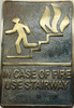 Cast Aluminium IN CASE OF FIRE USE STAIRWAY  Signage