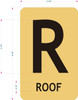 ROOF FLOOR NUMBER  Signage