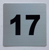 Signage Apartment number 17