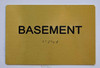 SIGNS BASEMENT Sign -Tactile Signs