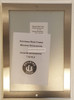 ELEVATOR CERTIFICATE FRAME STAINLESS STEEL (CERTIFICATE