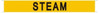 SIGNS STEAM SIGN (STICKER 1X8) YELLOW-(ref062020)