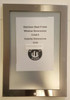 SIGNS ELEVATOR CERTIFICATE FRAME STAINLESS