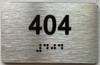 TACTILE HOTEL APARTMENT NUMBER 404 SIGN