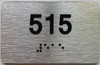 BRAILLE APARTMENT NUMBER 515 SIGN
