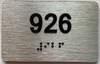 TACTILE HOTEL APARTMENT NUMBER 926 SIGN