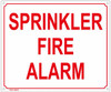 SIGNS SPRINKLER FIRE ALARM SIGN