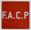 F.A.C.P. SIGN- RED ALUMINUM (ALUMINUM SIGNS