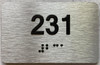HOTEL DIRECTIONAL SIGN APARTMENT NUMBER - UNIT NUMBER