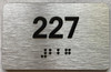 TACTILE HOTEL APARTMENT NUMBER - UNIT NUMBER SIGN