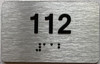 HOTEL ADA APARTMENT NUMBER - UNIT NUMBER SIGN