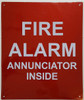 FIRE ALARM ANNUNCIATOR INSIDE SIGN (ALUMINUM
