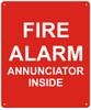 SIGNS FIRE ALARM ANNUNCIATOR INSIDE SIGN (ALUMINUM