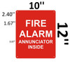 SIGNS FIRE ALARM ANNUNCIATOR INSIDE