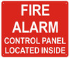 SIGNS FIRE ALARM CONTROL PANEL INSIDE SIGN-