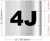 Apartment number 4J  - UNIT NUMBER 4J  (SILVER, DOUBLE SIDED TAPE) -Broadway Line