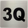 Apartment number 3Q  - UNIT NUMBER 3Q  (SILVER, DOUBLE SIDED TAPE) -Broadway Line