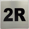 Apartment number 2R  - UNIT NUMBER 2R  (SILVER, DOUBLE SIDED TAPE) -Broadway Line