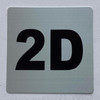 Apartment number 2D  - UNIT NUMBER 2D  (SILVER, DOUBLE SIDED TAPE) -Broadway Line