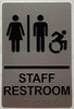 HOTEL ADA STAFF ACCESSIBLE RESTROOM SIGN