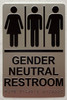 BRAILLE GENDER NEUTRAL RESTROOM SIGN