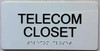 ADA TELECOM CLOSET SIGN