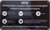 Sign NYC NOTICE ANTI DISCRIMINATE AGAINST RESIDENT OR HOUSING APPPLICANT (BLACK..5 INCHEAVY DUTY, RUST FREE, ALUMINIUM)