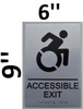 ACCESSIBLE EXIT Sign for Building