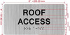 HOTEL ADA ROOF ACCESS SIGN
