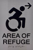 SIGNS AREA OF REFUGE RIGHT