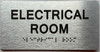 HOTEL ADA ELECTRICAL ROOM SIGN