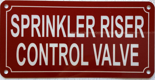 sprinkler riser control valve