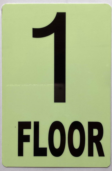 GLOW IN DARK FLOOR NUMBER