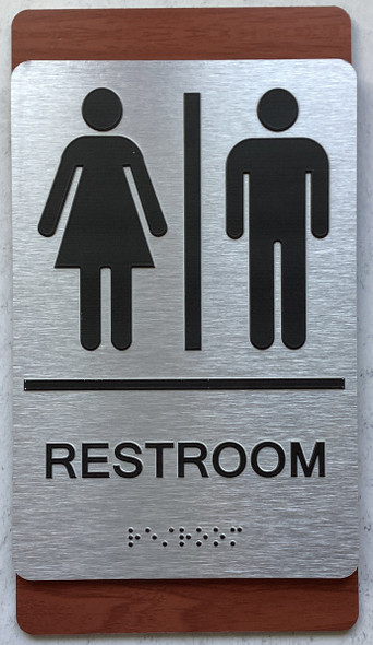 ADA RESTROOM SIGN CHERRY