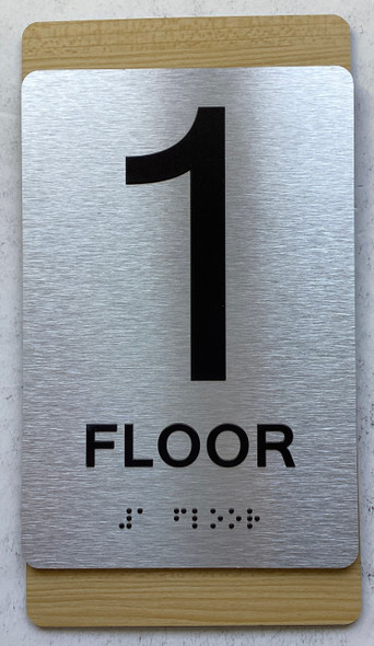 ADA FLOOR NUMBER SIGN MAPLE