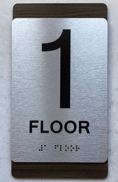 ADA FLOOR NUMBER SIGN MIDNIGHT BLACK