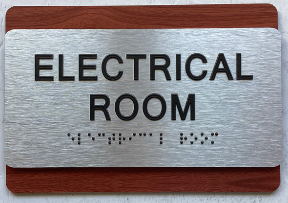 ADA ELECTRICAL ROOM SIGN CHERRY