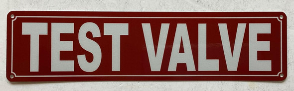 NYC TEST VALVE SIGN