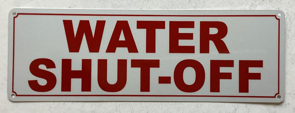 NYC WATER SHUT-OFF SIGN