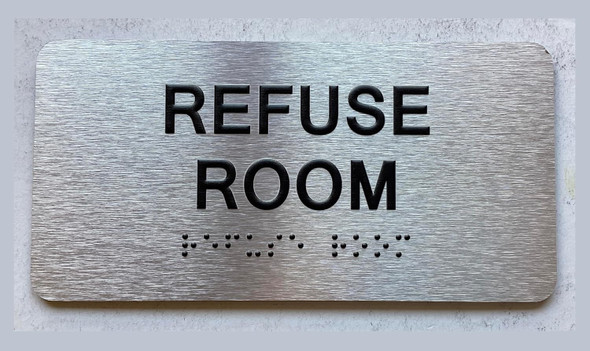 NYC REFUSE ROOM SIGN WITH RAISED LETTERS THE PARK AVE LINE