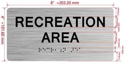 NYC RECREATION AREA SIGN WITH RAISED LETTERS  THE PARK AVE LINE