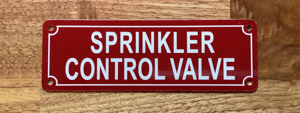 NYC SPRINKLER CONTROL VALVE SIGN