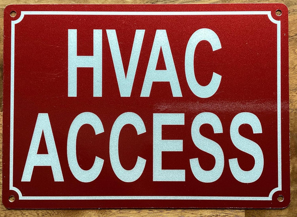HVAC ACCESS SIGN