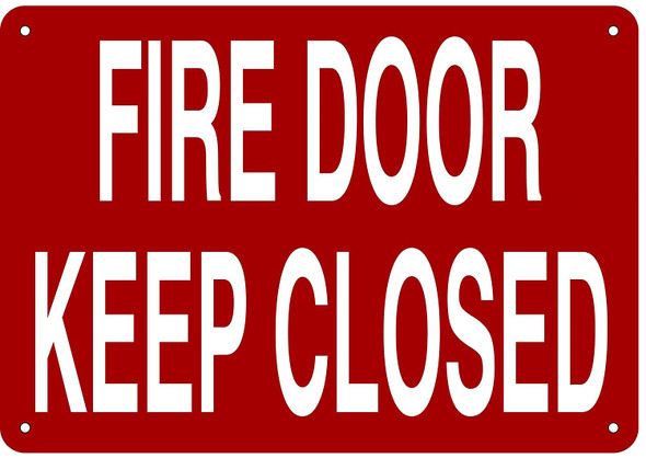 FIRE DOOR KEEP CLOSED SIGN