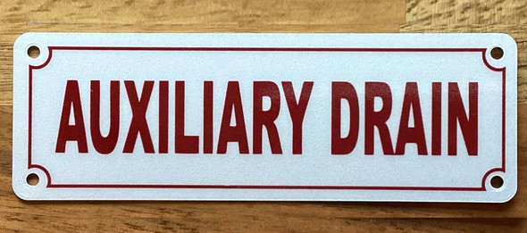 NYC AUXILIARY DRAIN SIGN