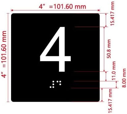 NYC ELEVATOR FLOOR NUMBER THE LEXINGTON AVE LINE (4TH FLOOR) SIGN